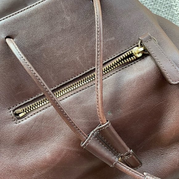 COACH legacy Hamptons backpack chestnut brown soft leather medium vgc - Picture 12 of 14